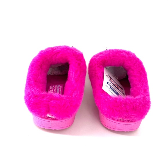 Skechers Girls' Lil BOBS Sleepy Slides Pink  11 - Picture 4 of 5